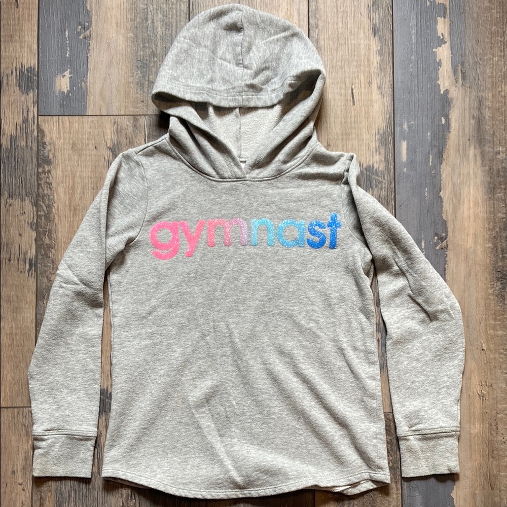 Justice Girls Pullover Hoodie Sweatshirt Sweater Long Sleeves Grey Size 10
